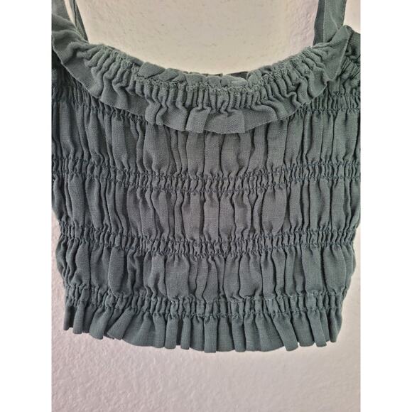 Joie Women's Green Crop Top - Size XS - Super Stretchy #4‎ - Picture 2 of 5